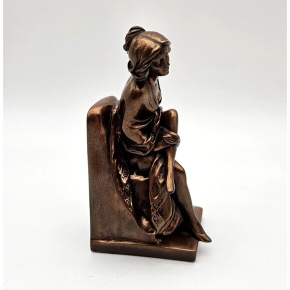 Vintage 1978 Giovanni Schoeman Cold Cast Bronze Sculpture Quessa - Picture 3 of 11